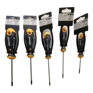 Felo Torx Screwdriver Set 5pc German Made Automotive Tools Quality Hand Tools